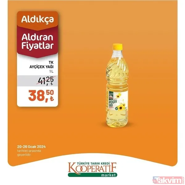 23-26 Ocak 2024 Tarım Kredi Kooperatif market fiyat listesi mest etti: Ayçiçek yağı, Peynir, süt, yumurta, kaşar fiyatları dibi gördü - 8