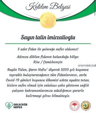 Kenan İmirzalıoğlu TAKVİM'den öğrendi: "Lalin adına fidan bağışlanmasına onore oldum"-3