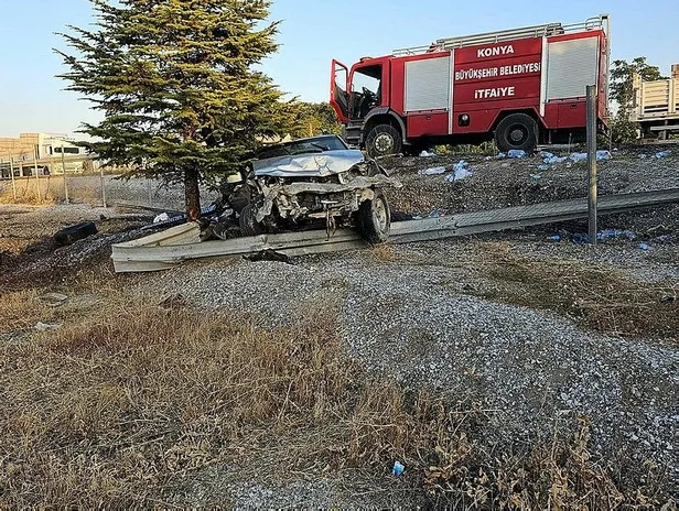 Konya'da feci kaza! Kontrolden çıkan tır 3 araca çarptı: Araçtaki asitten zehirlenen 2 kişi hayatını kaybetti-5