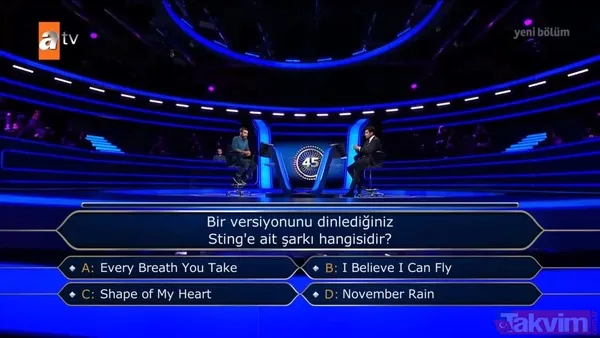atv'de Kenan İmirzalıoğlu'nun sunduğu Kim Milyoner Olmak İster'de dikkat çeken Mustafa Kemal Atatürk sorusu - 24