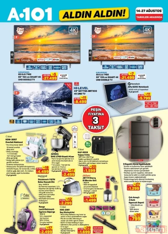 A101 21 Ağustos 2025 aktüel ürünler kataloğu: Halı ve koltuk yıkama makinesi geliyor! - 4