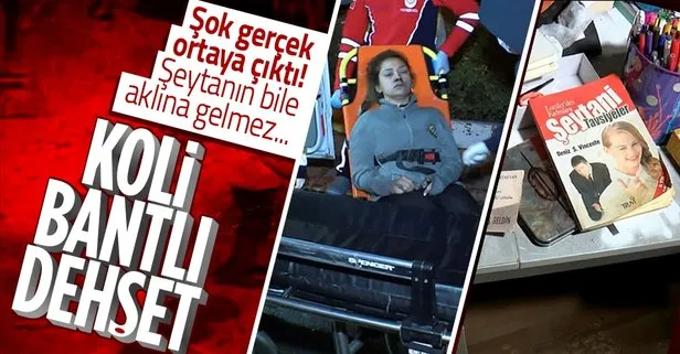 Koli bantlı dehşette şoke eden gelişme! Evde Şeytani tavsiyeler isimli kitap bulunmuştu