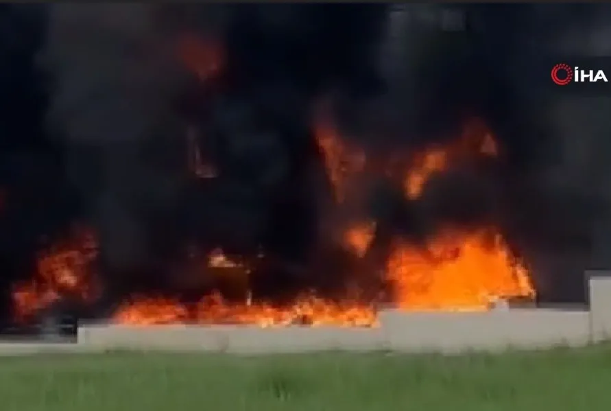 Ankara’da fabrika yangını