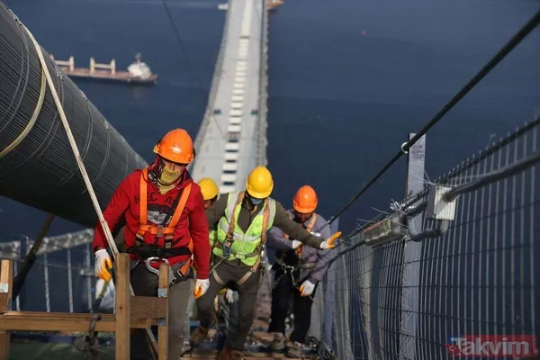 1915 Çanakkale Köprüsü 318 metre yükseklikten görüntülendi - 20