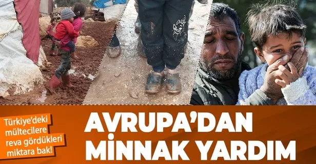 Türkiye'deki mültecilere minnacık yardım
