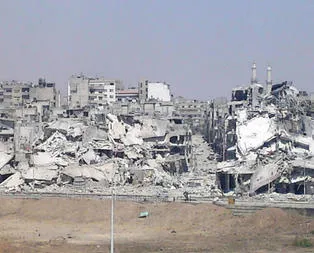 Suriye rejimi şehirleri patlayıcılarla yıkıyor