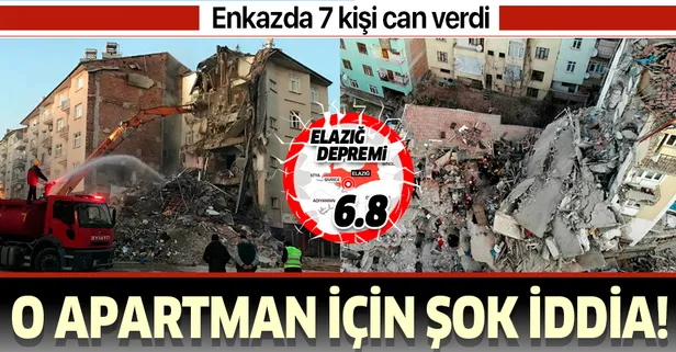 Elazığ'daki 6.8'lik depremde yıkılan Aykent apartmanı ile ilgili şok iddia: Kolonları kesildi
