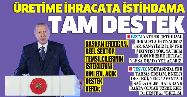 Başkan Erdoğan, TİM heyetini kabul etti: Üretime ihracata istihdama tam destek