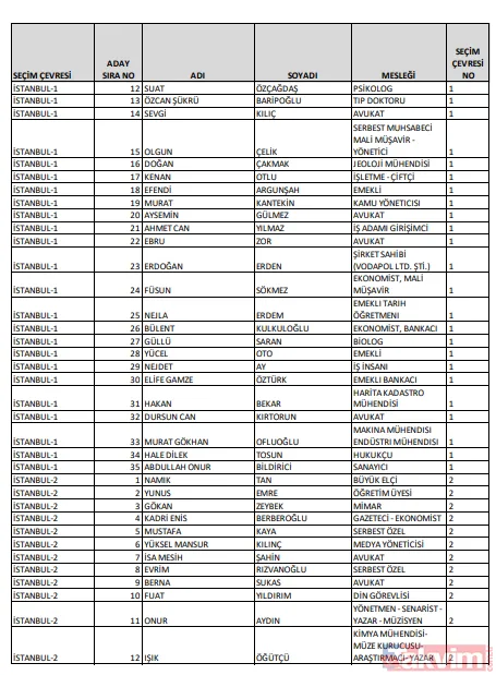 CHP'nin milletvekili listesinde yok yok! PKK sempatizanı, LGBT savunucusu, FETÖ'cü... İşte CHP'nin milletvekili listesi - 36