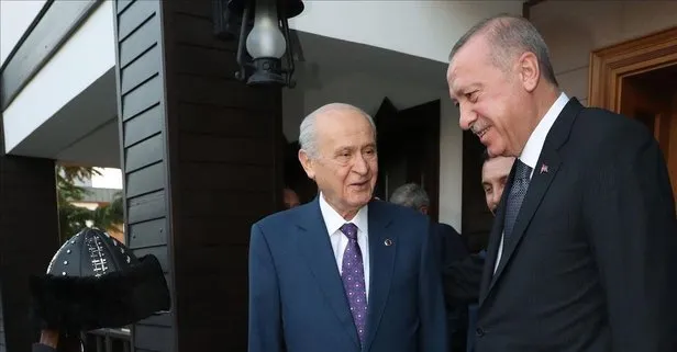 Son dakika: Başkan Erdoğan MHP Genel Başkanı Bahçeli ile görüştü