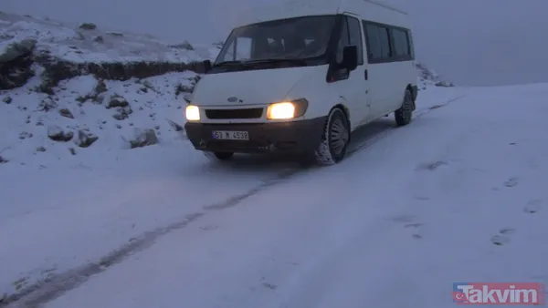 Doğu Karadeniz'e kar düştü! Yaylalar beyaza büründü - 1