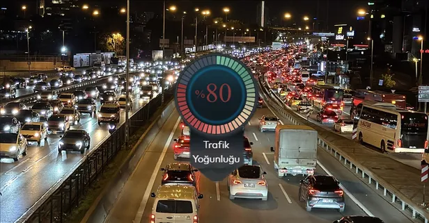 İstanbul'da haftanın ilk iş günü trafik kilit! Yoğunluk yüzde 80'e çıktı