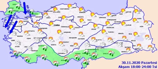HAVA DURUMU | Meteorolojiden İstanbul ve birçok ile sağanak uyarısı | 30 Kasım hava nasıl olacak?-4