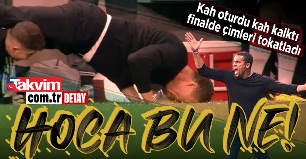 Çılgına döndü yere yatıp çimleri tokatladı! Beşiktaş - Fenerbahçe derbisine Valerien Ismael damgası