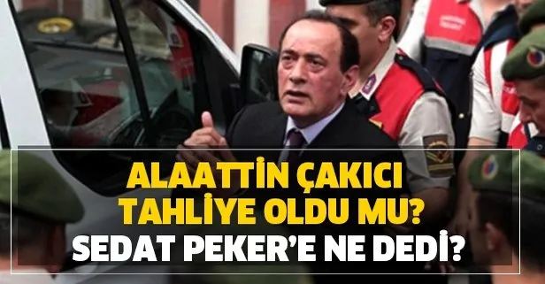 alaattin cakici son dakika tahliye edildi mi sucu neydi alaattin cakici sedat peker e ne dedi takvim