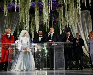 Cumhurbaşkanı Erdoğan nikah şahidi oldu