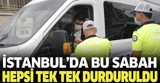 Son dakika: İstanbul’da okul servis araçları denetlendi! Tek tek durduruldular