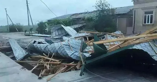 Türkmenistan'da şiddetli fırtına!
