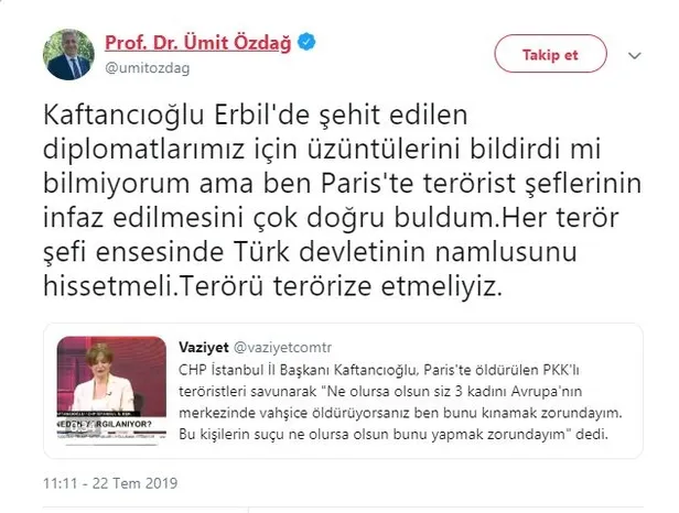 Ortaklıkta derin çatlak! Kaftancıoğlu'nun teröristleri savunmasına İYİ Partili Ümit Özdağ'dan tepki! - 1
