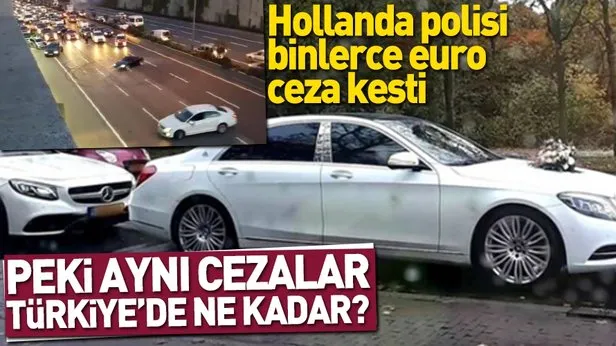 Hollandada Türkiye usulü düğün konvoyuna binlerce euro ceza 82