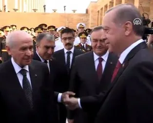 Anıtkabir’de dikkat çeken an!