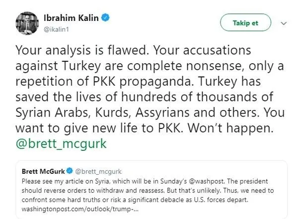 Kalın'dan DEAŞ'la mücadele eski sözcüsüne cevap - 1