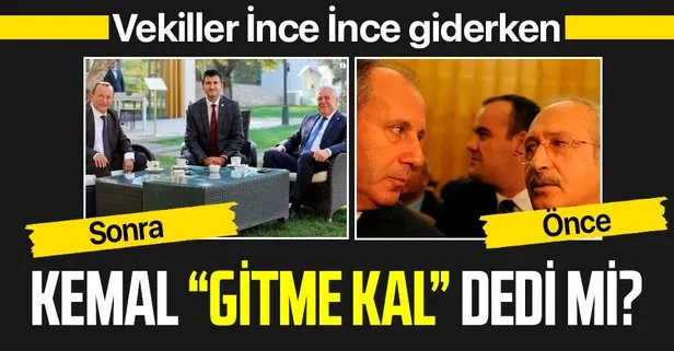 CHP Genel Başkanı Kemal Kılıçdaroğlu istifa edip Muharrem İnce’nin partisine geçecek vekillerle görüştü