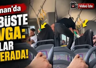 Adıyaman’da otobüste  kavga: O anlar kamerada!