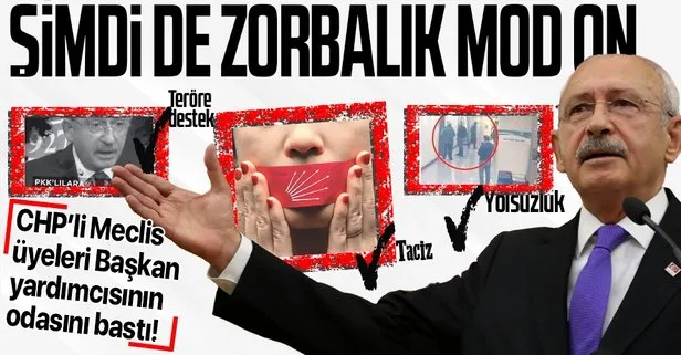 simdi de zorbaliga basladilar chp li