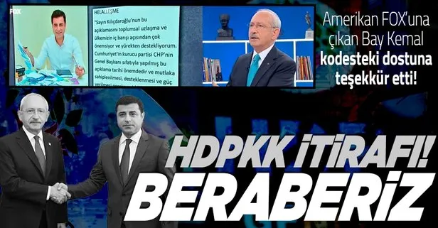 CHP’li Kemal Kılıçdaroğlu’ndan HDPKK’lı Demirtaş’a ’helalleşme’ teşekkürü: Beraber inşa etmeliyiz