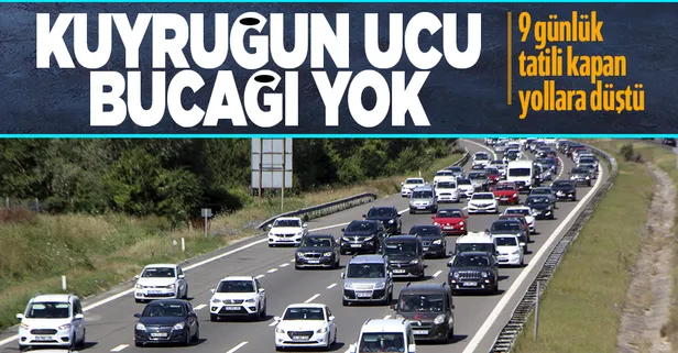 TEM Otoyolunda Kurban Bayramı yoğunluğu sürüyor! Yola çıkacaklar dikkat