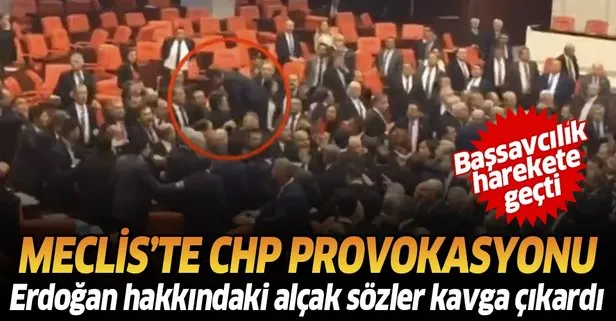 Son dakika: CHP’li Engin Özkoç’un Erdoğan’a hakareti sonrası Meclis’te kavga çıktı