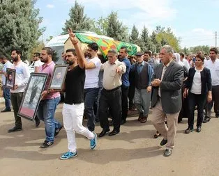 HDP’liler çatışmada öldürülen teröristin cenazesinde