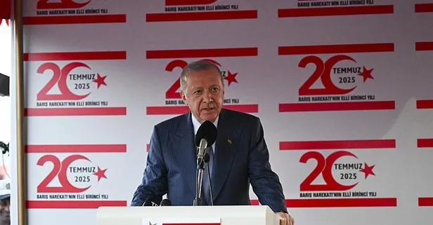 Başkan Erdoğan'dan 20 Temmuz Barış ve Özgürlük Bayramı Resmi Töreni'nde önemli açıklamalar! "Kıbrıs Türkü'ne yapılanları unutmayız"