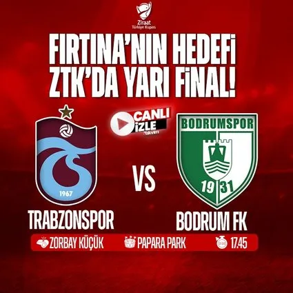 Trabzonspor - Bodrum FK | CANLI İZLE