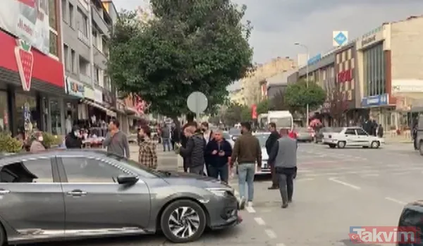 Düzce'deki depremde panik anları! Korkudan bayılan kadın saniye saniye kameralarda - 4