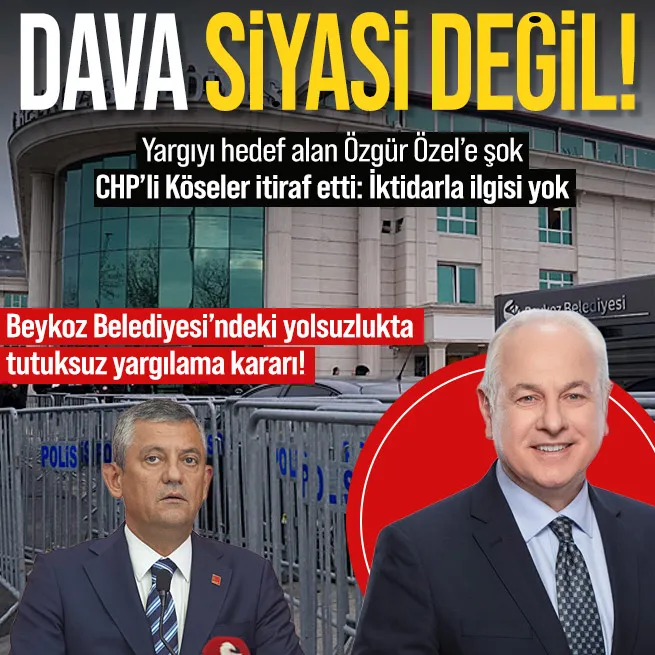 CHPli Beykoz Belediyesindeki yolsuzluk davasında tutuksuz yargılama kararı! Alaattin Köseler açıkladı: Bu dava siyasi değil