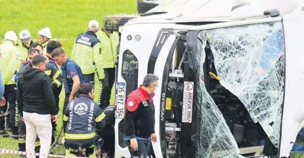 Denizli’de öğrenci taşıyan otobüs tarladan uçtu: Çok sayıda yaralı var!