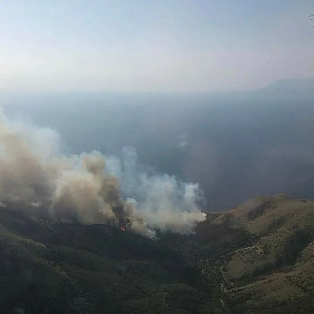 Çanakkale Gökçeada’da orman yangını!