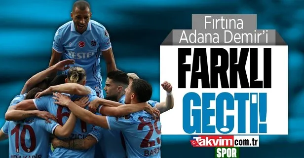 Trabzonspor Adana Demirspor’u farklı geçti! MAÇ ÖZETİ