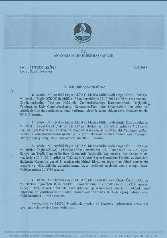 Son dakika... CHP'den skandal başvuru! Uzay Ajansı'nın kapatılması için AYM'ye başvurdular-3