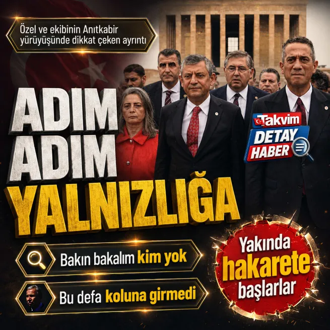 Özgür Özel Anıtkabire Mansur Yavaşsız yürüdü