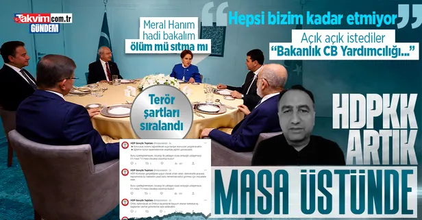 HDP'den 6'lı koalisyona gözdağı ve PKK şartları! Ali Kenanoğlu'ndan olay çıkış... Meral Akşener ne diyecek?