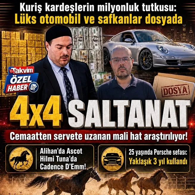 Alihan ve Hilmi Tuna Kuriş’in lüks yaşamı deşifre oldu! Porsche ve yarış atları mercek altında