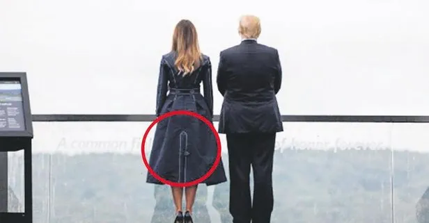 11 Eylül saldırılarının yıl dönümünde Melania Trump giydiği elbiseyle olay oldu