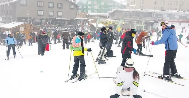 Günübirlik turizm! Pistlerde yer kalmadı (Ekonomi haberleri)