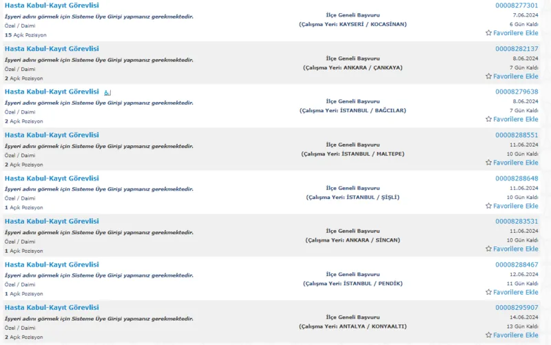 7-30 Haziran 2024 iş ilanları: İŞKUR hastanelere temizlik görevlisi ve hasta kabul-kayıt görevlisi arıyor! 34.558 TL maaşla meslek sahibi olun!-9