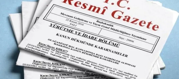 Atama kararları Resmi Gazete’de