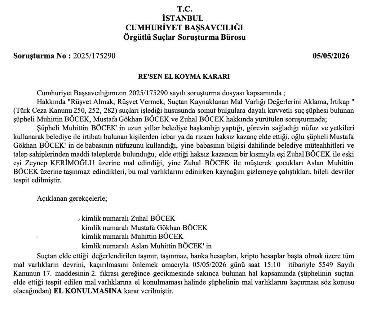 muhittin-bocek-ve-oglu-gokhan-ile-gelini-zuhal-bocekin-mal-varligina-el-konuldu-1778051665471.jpg Böcek ailesinin vurgun hesaplarına blokaj! Finike Döviz’de silinen yeni kayıtlar da dosyada | Zorla alınan paralar valizde | Gökhan'ın eşleri arasında para çemberi-2
