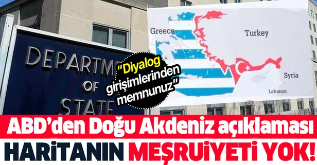 ABD'den Doğu Akdeniz açıklaması: Diyalog girişimlerinden memnunuz
